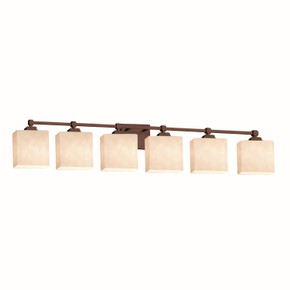 Bathroom Fixtures Five+Lights by Justice Designs ( 102 | CLD-8426-55-DBRZ Clouds ) 