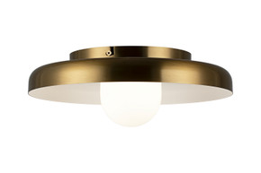 Flush Mounts Metal Shade by Matteo Lighting ( 423 | X34411AGOP Creston ) 