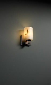 Sconces Single Glass by Justice Designs ( 102 | FAL-8921-10-DBRZ LumenAria ) 