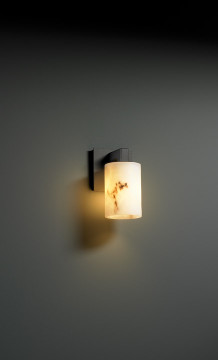 Sconces Single Glass by Justice Designs ( 102 | FAL-8921-10-MBLK LumenAria ) 