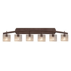 Bathroom Fixtures Five+Lights by Justice Designs ( 102 | FSN-8596-30-SEED-DBRZ Fusion ) 