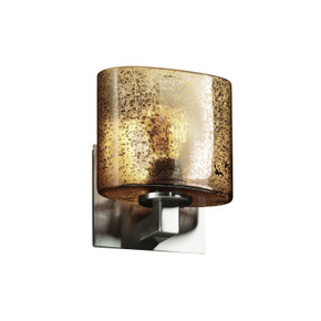 Sconces Single Glass by Justice Designs ( 102 | FSN-8931-30-MROR-NCKL-LED1-700 Fusion ) 
