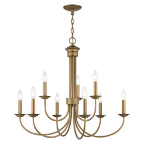 Mid. Chandeliers Candle by Livex Lighting ( 107 | 42687-48 Estate ) 