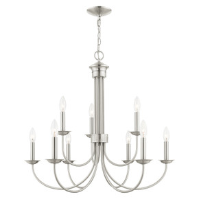 Mid. Chandeliers Candle by Livex Lighting ( 107 | 42687-91 Estate ) 