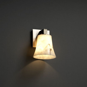Sconces Single Glass by Justice Designs ( 102 | FAL-8921-20-NCKL LumenAria ) 