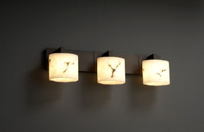 Bathroom Fixtures Three Lights by Justice Designs ( 102 | FAL-8923-30-DBRZ LumenAria ) 