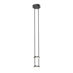 Mini Pendants Glass Down by Kuzco Lighting ( 347 | PD72208-BK-UNV Novel ) 