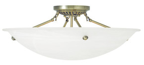 Semi-Flush Mts. Bowl Style by Livex Lighting ( 107 | 4275-01 Oasis ) 