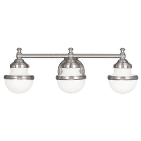 Bathroom Fixtures Three Lights by Livex Lighting ( 107 | 5713-91 Oldwick ) 