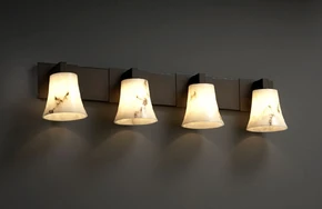Bathroom Fixtures Four Lights by Justice Designs ( 102 | FAL-8924-20-DBRZ LumenAria ) 