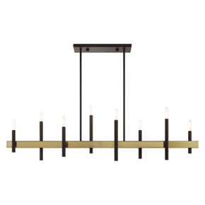 Linear/Island 4 Light + by Livex Lighting ( 107 | 49338-07 Denmark ) 