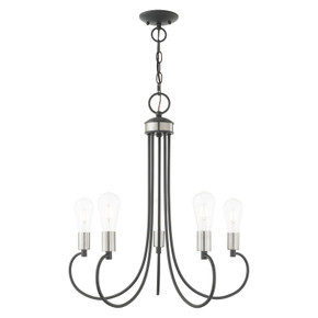 Mid. Chandeliers Candle by Livex Lighting ( 107 | 42925-76 Bari ) 
