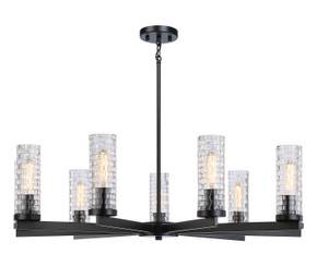 Mid. Chandeliers Glass Up by Matteo Lighting ( 423 | C32109BK Weaver ) 