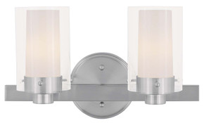 Bathroom Fixtures Two Lights by Livex Lighting ( 107 | 1542-91 Manhattan ) 