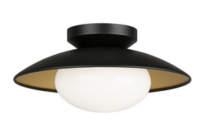 Flush Mounts Glass Down by Matteo Lighting ( 423 | M13111BKOP Hatley ) 