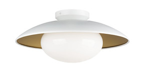 Flush Mounts Metal Shade by Matteo Lighting ( 423 | M13121WHOP Hatley ) 