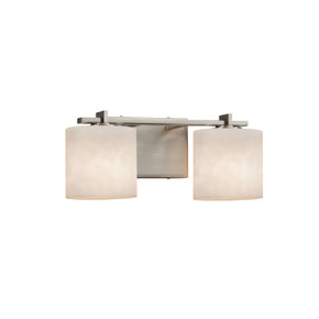 Bathroom Fixtures Two Lights by Justice Designs ( 102 | CLD-8442-30-NCKL-LED2-1400 Clouds ) 