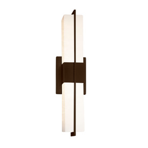 Bathroom Fixtures Cylindrical / Linear by Justice Designs ( 102 | FSN-9051-OPAL-DBRZ Fusion ) 