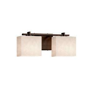 Bathroom Fixtures Two Lights by Justice Designs ( 102 | CLD-8442-55-DBRZ-LED2-1400 Clouds ) 