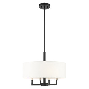 Mini Chandeliers Drum Shade by Livex Lighting ( 107 | 49374-04 Meridian ) 