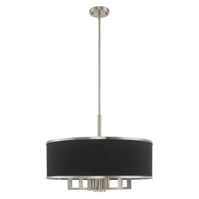 Mid. Chandeliers Drum Shade by Livex Lighting ( 107 | 60406-91 Park Ridge ) 