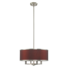 Mini Chandeliers Drum Shade by Livex Lighting ( 107 | 60414-91 Park Ridge ) 