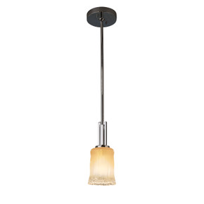 Mini Pendants Glass Down by Justice Designs ( 102 | GLA-8445-16-GLDC-CROM-LED1-700 Veneto Luce ) 