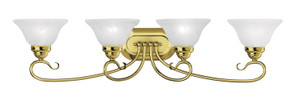 Bathroom Fixtures Four Lights by Livex Lighting ( 107 | 6104-02 Coronado ) 