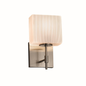 Sconces Single Glass by Justice Designs ( 102 | FSN-8411-55-RBON-NCKL Fusion ) 
