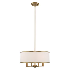 Mini Chandeliers Drum Shade by Livex Lighting ( 107 | 62615-01 Park Ridge ) 