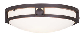 Flush Mounts Bowl Style by Livex Lighting ( 107 | 4487-07 Titania ) 