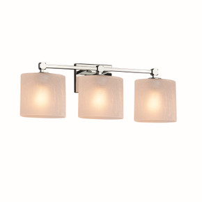 Bathroom Fixtures Three Lights by Justice Designs ( 102 | FSN-8423-30-FRCR-CROM Fusion ) 