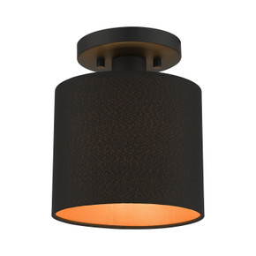 Semi-Flush Mts. Drum Shade by Livex Lighting ( 107 | 45084-04 Sentosa ) 