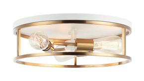 Flush Mounts Cage Style by Matteo Lighting ( 423 | M15503WHAG Clarke ) 