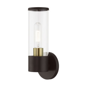 Sconces Single Glass by Livex Lighting ( 107 | 17281-07 Banca ) 