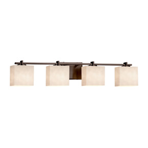 Bathroom Fixtures Four Lights by Justice Designs ( 102 | CLD-8444-55-DBRZ-LED4-2800 Clouds ) 