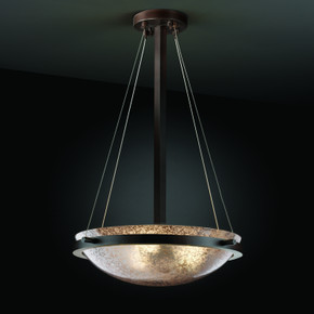 Pendants Bowl Style by Justice Designs ( 102 | FSN-9691-35-MROR-DBRZ Fusion ) 