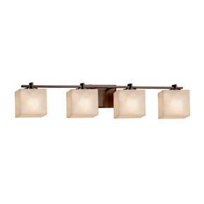 Bathroom Fixtures Four Lights by Justice Designs ( 102 | CLD-8444-55-NCKL-LED4-2800 Clouds ) 