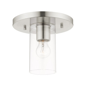 Flush Mounts Glass Down by Livex Lighting ( 107 | 45471-91 Zurich ) 