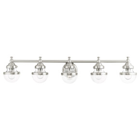 Bathroom Fixtures Five+Lights by Livex Lighting ( 107 | 17415-91 Oldwick ) 
