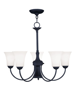 Mid. Chandeliers Glass Up by Livex Lighting ( 107 | 6465-04 Ridgedale ) 
