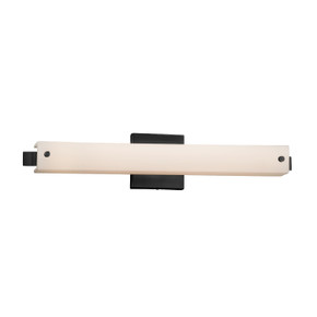 Bathroom Fixtures Cylindrical / Linear by Justice Designs ( 102 | FSN-8681-OPAL-MBLK Fusion ) 
