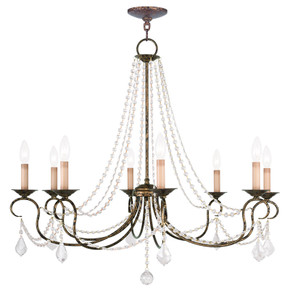Mid. Chandeliers Candle by Livex Lighting ( 107 | 6518-71 Pennington ) 
