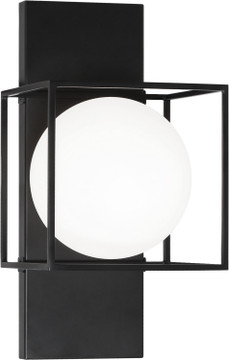 Sconces Single Glass by Matteo Lighting ( 423 | S03811BK Squircle ) 