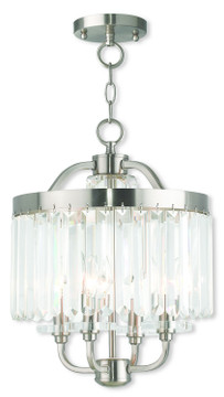 Semi-Flush Mts. Drum Shade by Livex Lighting ( 107 | 50543-91 Ashton ) 