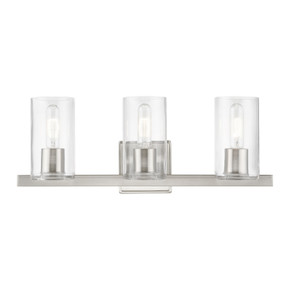 Bathroom Fixtures Three Lights by Livex Lighting ( 107 | 18033-91 Clarion ) 