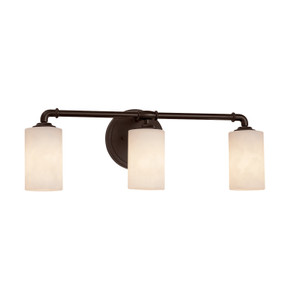 Bathroom Fixtures Three Lights by Justice Designs ( 102 | CLD-8463-10-DBRZ-LED3-2100 Clouds ) 