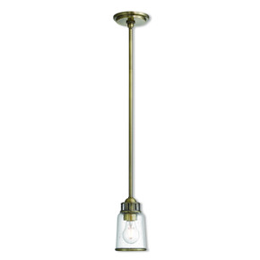 Mini Pendants Glass Down by Livex Lighting ( 107 | 40021-01 Lawrenceville ) 