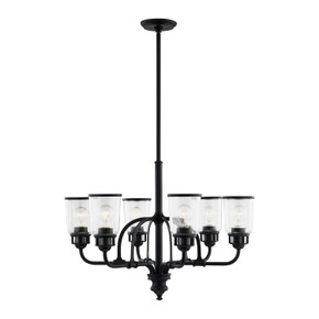 Mid. Chandeliers Glass Up by Livex Lighting ( 107 | 40026-04 Lawrenceville ) 