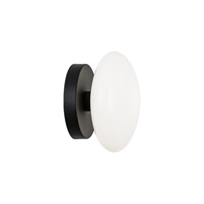 Sconces Single Glass by Matteo Lighting ( 423 | S05101MBOP Pearlesque ) 